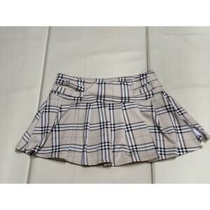 BLACK IBIS PLEATED CHECKERED SHORT SKORTS SKIRT Colonial Athletic Tennis L